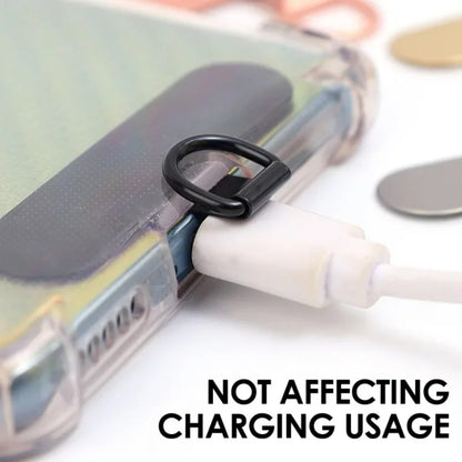 Oval Metal Mobile Phone Lanyard Fixing Gasket(Rose Gold) - Lanyards & Wrist Straps by buy2fix | Online Shopping UK | buy2fix