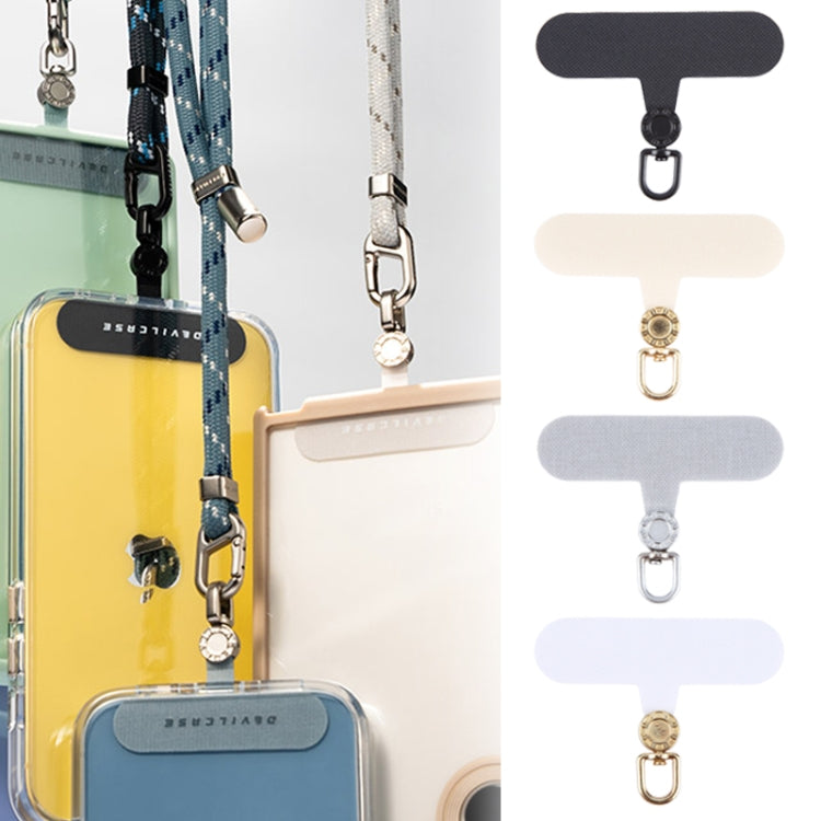 360 Degree Rotation Mobile Phone Lanyard Fixing Gasket(Black) - Lanyards & Wrist Straps by buy2fix | Online Shopping UK | buy2fix