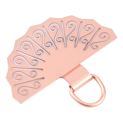 Fan-shaped Metal Mobile Phone Lanyard Fixing Gasket(Rose Gold) - Lanyards & Wrist Straps by buy2fix | Online Shopping UK | buy2fix