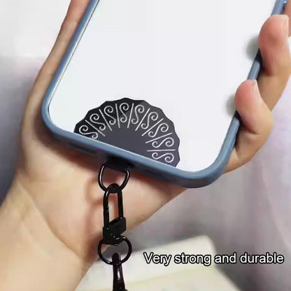 Fan-shaped Metal Mobile Phone Lanyard Fixing Gasket(Gold) - Lanyards & Wrist Straps by buy2fix | Online Shopping UK | buy2fix