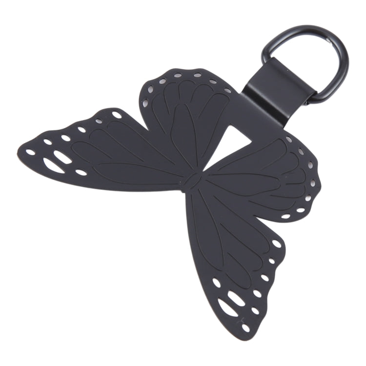 Butterfly Metal Mobile Phone Lanyard Fixing Gasket(Black) - Lanyards & Wrist Straps by buy2fix | Online Shopping UK | buy2fix
