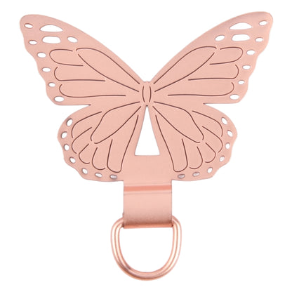 Butterfly Metal Mobile Phone Lanyard Fixing Gasket(Rose Gold) - Lanyards & Wrist Straps by buy2fix | Online Shopping UK | buy2fix