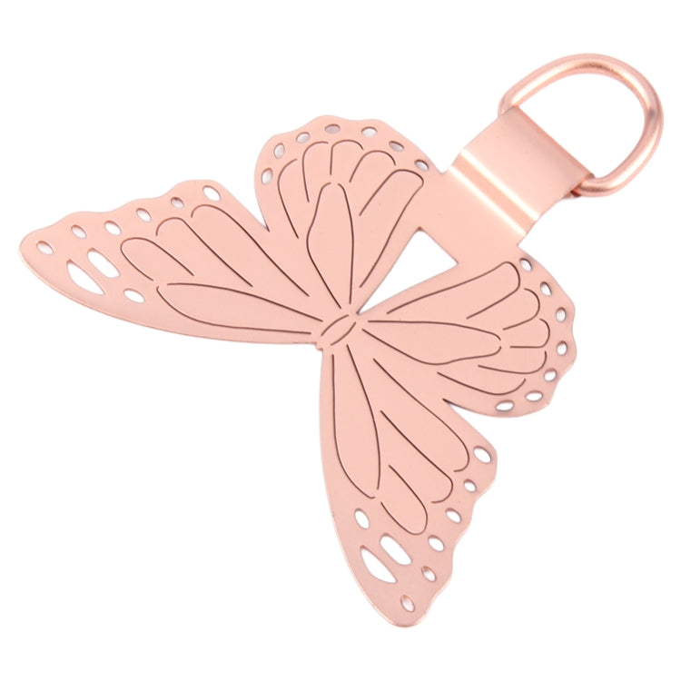 Butterfly Metal Mobile Phone Lanyard Fixing Gasket(Rose Gold) - Lanyards & Wrist Straps by buy2fix | Online Shopping UK | buy2fix