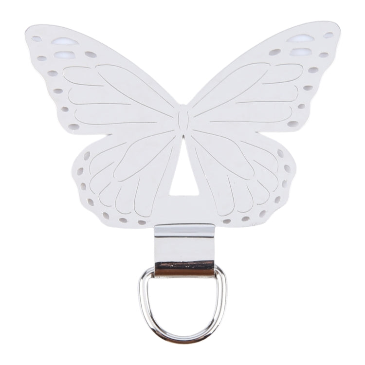 Butterfly Metal Mobile Phone Lanyard Fixing Gasket(Silver) - Lanyards & Wrist Straps by buy2fix | Online Shopping UK | buy2fix