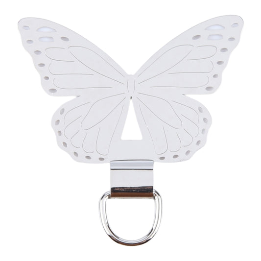 Butterfly Metal Mobile Phone Lanyard Fixing Gasket(Silver) - Lanyards & Wrist Straps by buy2fix | Online Shopping UK | buy2fix