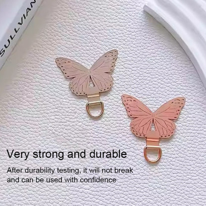 Butterfly Metal Mobile Phone Lanyard Fixing Gasket(Rose Gold) - Lanyards & Wrist Straps by buy2fix | Online Shopping UK | buy2fix