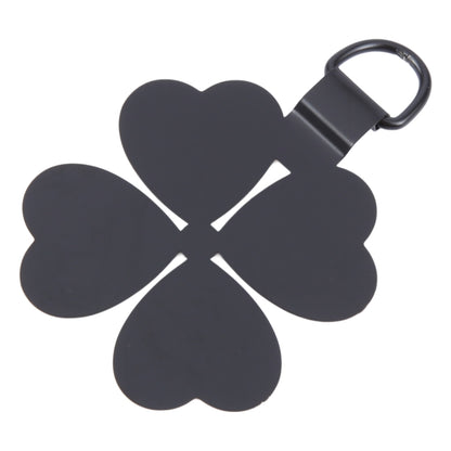 Four-leaf Metal Mobile Phone Lanyard Fixing Gasket(Black) - Lanyards & Wrist Straps by buy2fix | Online Shopping UK | buy2fix