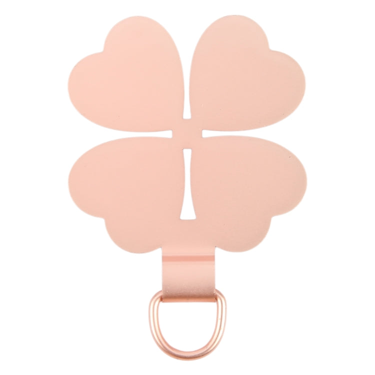 Four-leaf Metal Mobile Phone Lanyard Fixing Gasket(Rose Gold) - Lanyards & Wrist Straps by buy2fix | Online Shopping UK | buy2fix