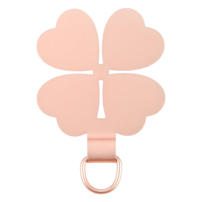 Four-leaf Metal Mobile Phone Lanyard Fixing Gasket(Rose Gold) - Lanyards & Wrist Straps by buy2fix | Online Shopping UK | buy2fix