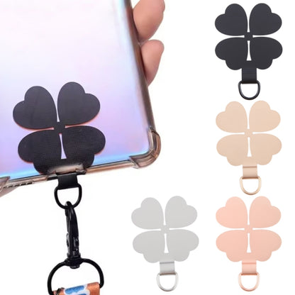 Four-leaf Metal Mobile Phone Lanyard Fixing Gasket(Rose Gold) - Lanyards & Wrist Straps by buy2fix | Online Shopping UK | buy2fix