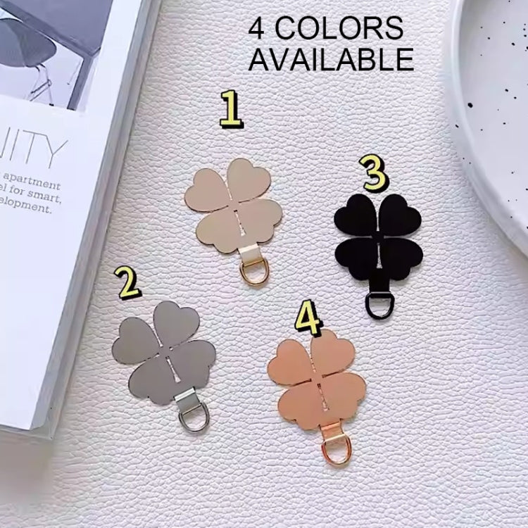 Four-leaf Metal Mobile Phone Lanyard Fixing Gasket(Gold) - Lanyards & Wrist Straps by buy2fix | Online Shopping UK | buy2fix