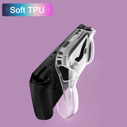 For ASUS ROG Ally X TPU Transparent Protective Case with Holder - Cases by buy2fix | Online Shopping UK | buy2fix
