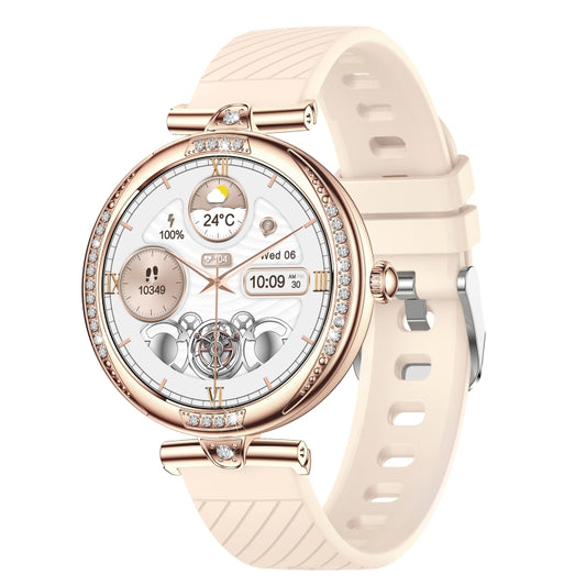 NX17 Pro 1.19 inch AMOLED Screen Silicone Strap Smart Watch, Support Health Monitoring / Bluetooth Call(Gold) by buy2fix