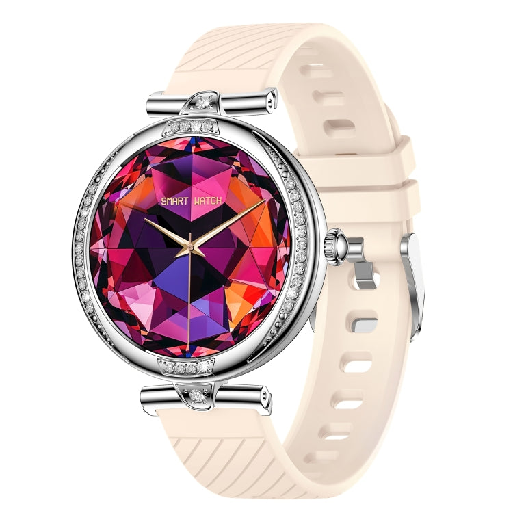 NX17 Pro 1.19 inch AMOLED Screen Silicone Strap Smart Watch, Support Health Monitoring / Bluetooth Call(Silver) by buy2fix