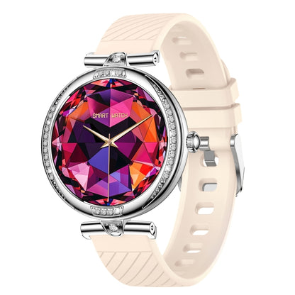 NX17 Pro 1.19 inch AMOLED Screen Silicone Strap Smart Watch, Support Health Monitoring / Bluetooth Call(Silver) by buy2fix