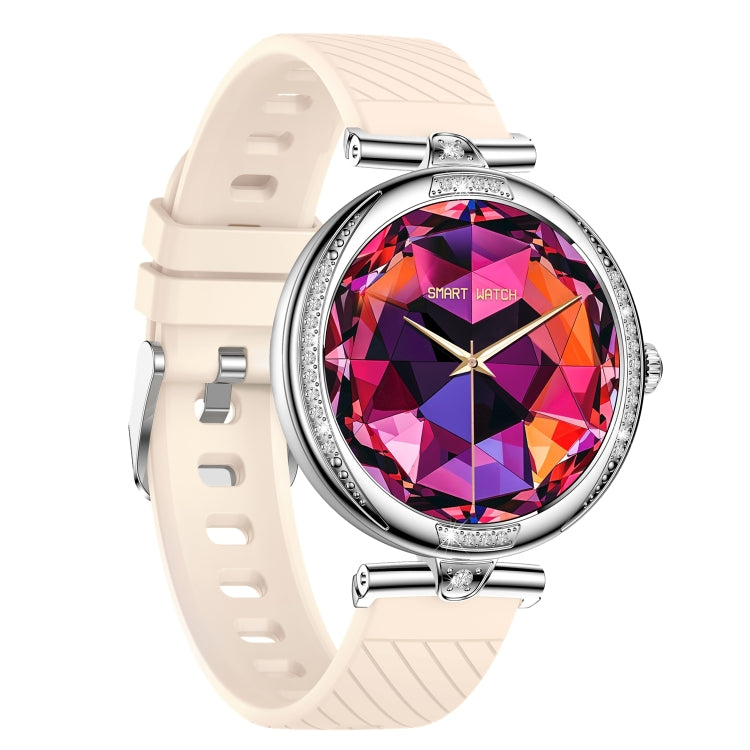 NX17 Pro 1.19 inch AMOLED Screen Silicone Strap Smart Watch, Support Health Monitoring / Bluetooth Call(Silver) by buy2fix