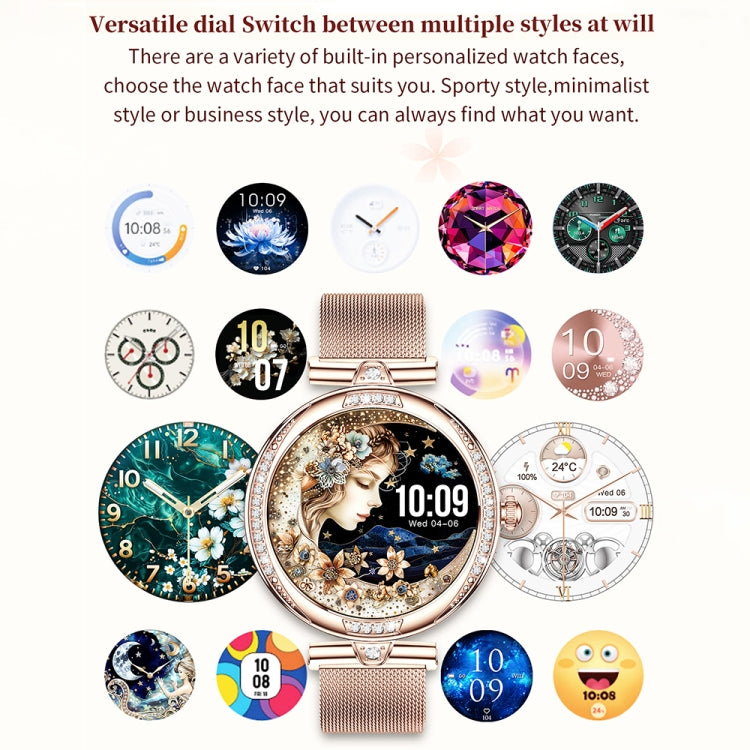 NX17 Pro 1.19 inch AMOLED Screen Steel Strap Smart Watch, Support Health Monitoring / Bluetooth Call(Gold) by buy2fix