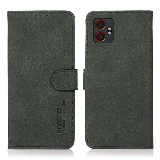For Samsung Galaxy XCover7 Pro KHAZNEH Matte Texture Leather Phone Case(Green)