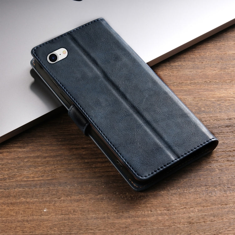 For iPhone SE 2022 / SE 2020 / 8 / 7 N.BEKUS CSJ-P1 Solid Color Leather Phone Case(Blue) - iPhone SE 2022 / 2020 / 8 / 7 Cases by N.BEKUS | Online Shopping UK | buy2fix