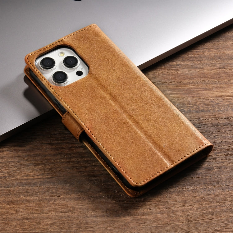 For iPhone 11 Pro N.BEKUS CSJ-P1 Solid Color Leather Phone Case(Brown) - iPhone 11 Pro Cases by N.BEKUS | Online Shopping UK | buy2fix