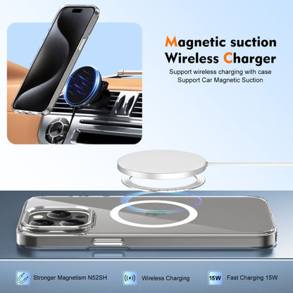 For iPhone 13 Pro Ice Feel HD Transparent MagSafe PC Full Coverage Phone Case(White) by buy2fix