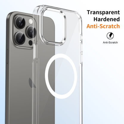 For iPhone 16 Pro Ice Feel HD Transparent MagSafe PC Full Coverage Phone Case(White) by buy2fix