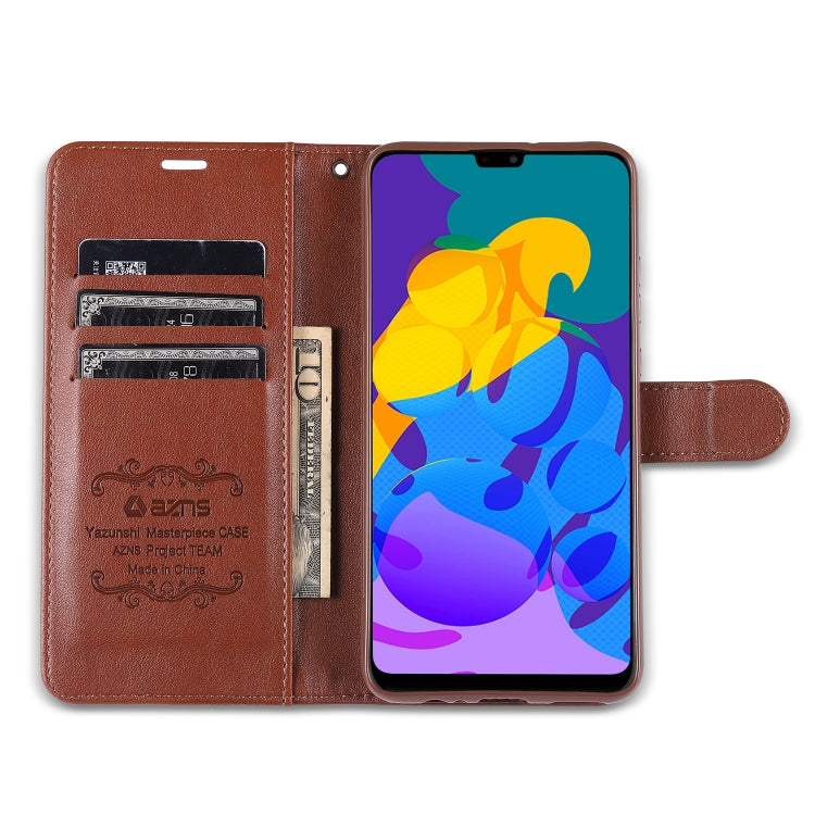 For Huawei Honor 9X Lite AZNS Sheepskin Texture Horizontal Flip Leather Case with Holder & Card Slots & Wallet(Brown) - Honor Cases by AZNS | Online Shopping UK | buy2fix