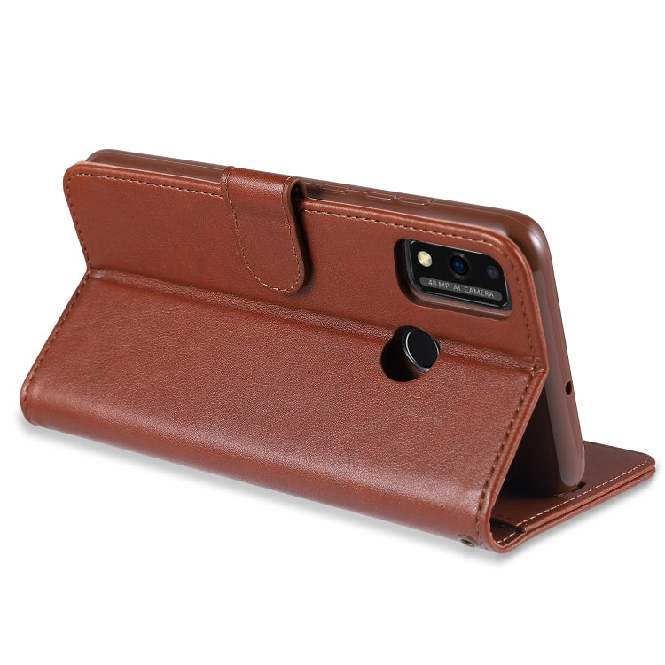 For Huawei Honor 9X Lite AZNS Sheepskin Texture Horizontal Flip Leather Case with Holder & Card Slots & Wallet(Brown) - Honor Cases by AZNS | Online Shopping UK | buy2fix
