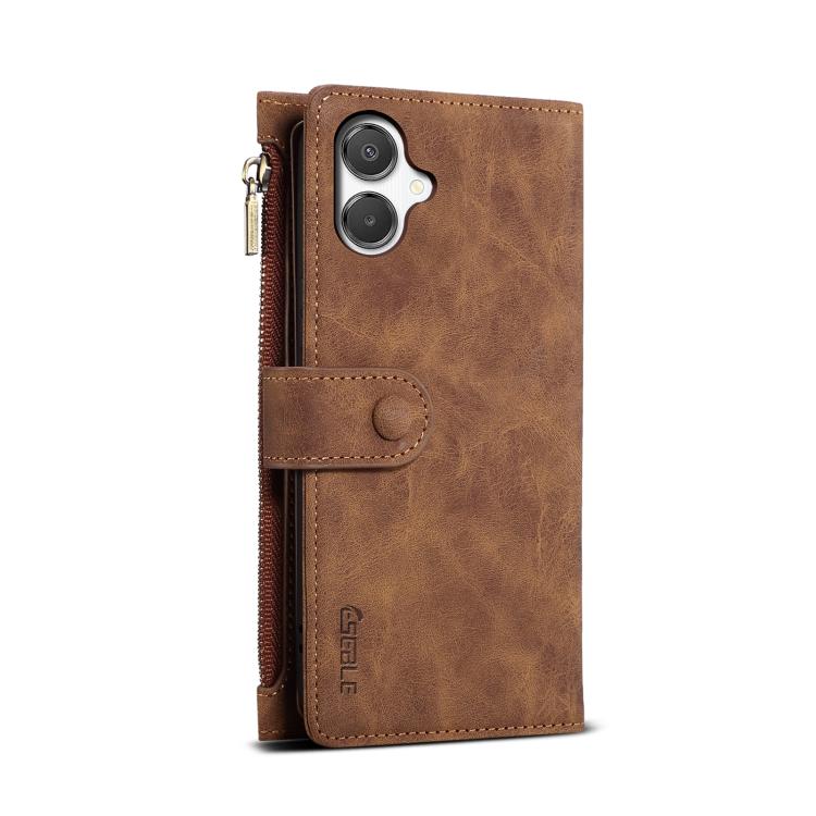For Samsung Galaxy A06 5G ESEBLE Retro Frosted RFID Flip Leather Phone Case(Brown) - Galaxy Phone Cases by ESEBLE | Online Shopping UK | buy2fix