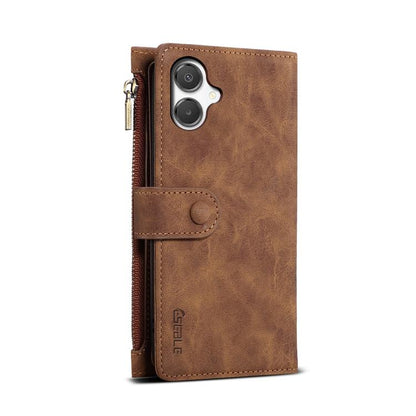 For Samsung Galaxy A06 5G ESEBLE Retro Frosted RFID Flip Leather Phone Case(Brown) - Galaxy Phone Cases by ESEBLE | Online Shopping UK | buy2fix