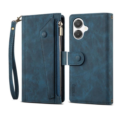 For Samsung Galaxy A06 5G ESEBLE Retro Frosted RFID Flip Leather Phone Case(Dark Green) - Galaxy Phone Cases by ESEBLE | Online Shopping UK | buy2fix