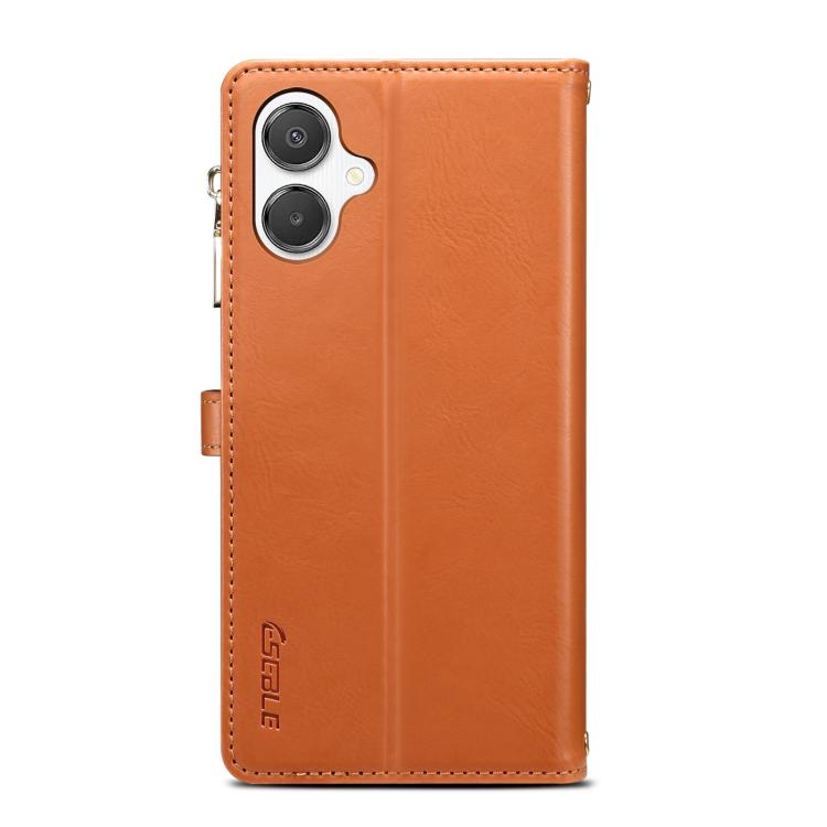 For Samsung Galaxy A06 5G ESEBLE Star Series Lanyard Zipper Wallet RFID Leather Case(Brown) - Galaxy Phone Cases by ESEBLE | Online Shopping UK | buy2fix