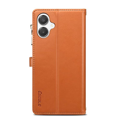 For Samsung Galaxy A06 5G ESEBLE Star Series Lanyard Zipper Wallet RFID Leather Case(Brown) - Galaxy Phone Cases by ESEBLE | Online Shopping UK | buy2fix