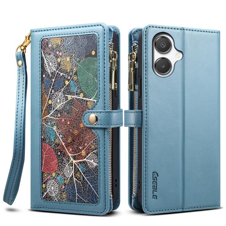 For Samsung Galaxy A06 5G ESEBLE Star Series Lanyard Zipper Wallet RFID Leather Case(Blue) - Galaxy Phone Cases by ESEBLE | Online Shopping UK | buy2fix