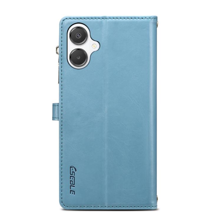 For Samsung Galaxy A06 5G ESEBLE Star Series Lanyard Zipper Wallet RFID Leather Case(Blue) - Galaxy Phone Cases by ESEBLE | Online Shopping UK | buy2fix