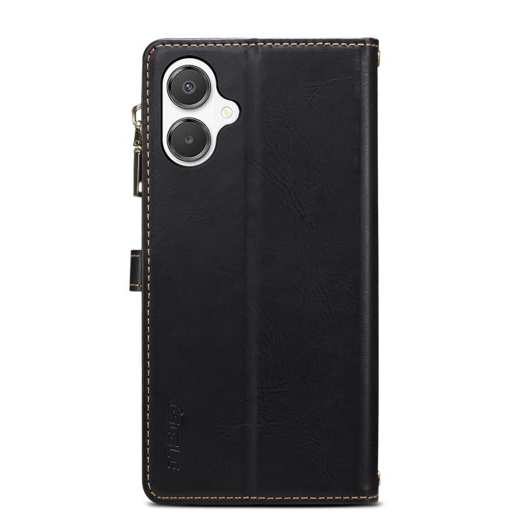 For Samsung Galaxy A06 5G ESEBLE Star Series Lanyard Zipper Wallet RFID Leather Case(Black) - Galaxy Phone Cases by ESEBLE | Online Shopping UK | buy2fix
