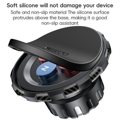 Yesido C212 Car Floating Screen Clip-on Magnetic Phone Holder(Black) by Yesido