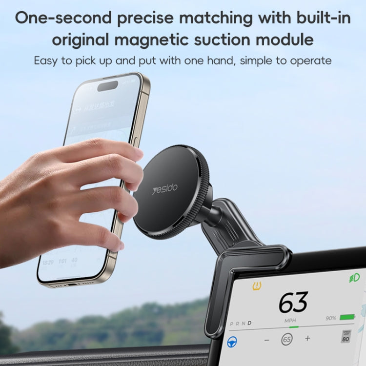 Yesido C213 Car Floating Screen Clip-on MagSafe Magnetic Phone Holder(Black) - Universal Car Holders by Yesido | Online Shopping UK | buy2fix