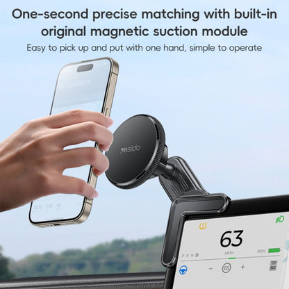 Yesido C213 Car Floating Screen Clip-on MagSafe Magnetic Phone Holder(Black) - Universal Car Holders by Yesido | Online Shopping UK | buy2fix