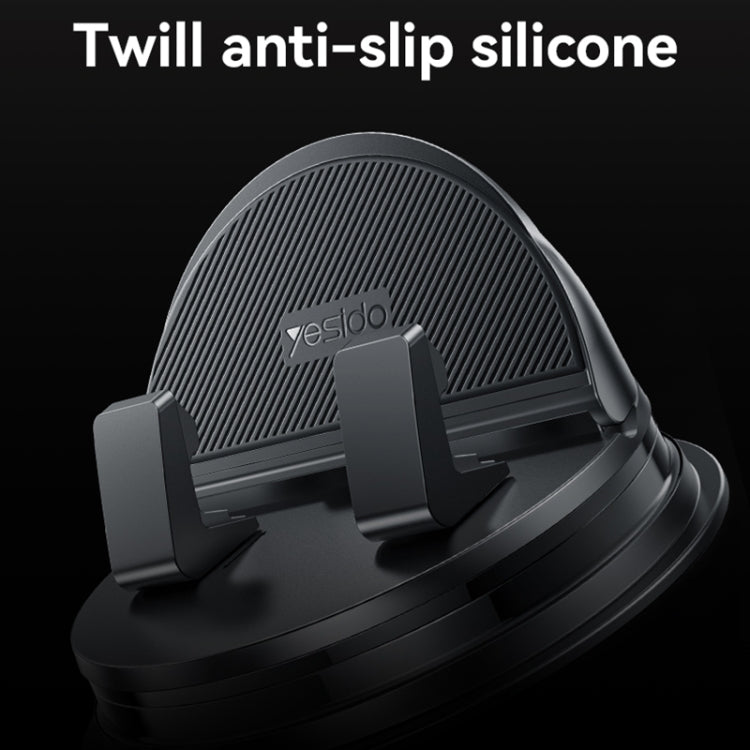 Yesido C268 Car Dashboard 360 Degree Rotating Base Phone Holder(Black) by Yesido