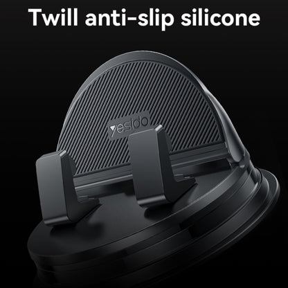 Yesido C268 Car Dashboard 360 Degree Rotating Base Phone Holder(Black) by Yesido