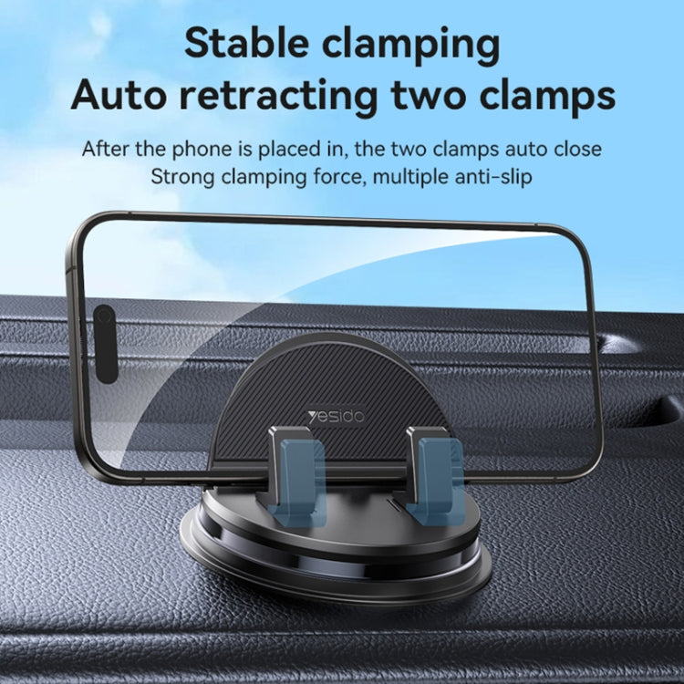 Yesido C268 Car Dashboard 360 Degree Rotating Base Phone Holder(Black) by Yesido