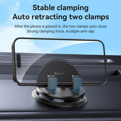 Yesido C268 Car Dashboard 360 Degree Rotating Base Phone Holder(Black) by Yesido