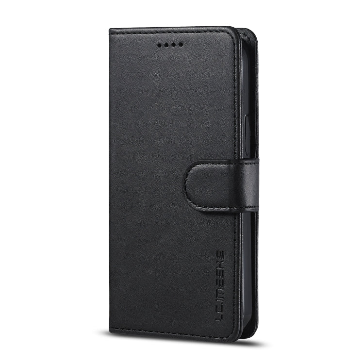 For iPhone 12 mini LC.IMEEKE Calf Texture Horizontal Flip Leather Case with Holder & Card Slots & Wallet(Black) - iPhone 12 mini Cases by LC.IMEEKE | Online Shopping UK | buy2fix