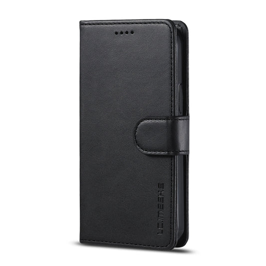 For iPhone 12 mini LC.IMEEKE Calf Texture Horizontal Flip Leather Case with Holder & Card Slots & Wallet(Black) - iPhone 12 mini Cases by LC.IMEEKE | Online Shopping UK | buy2fix