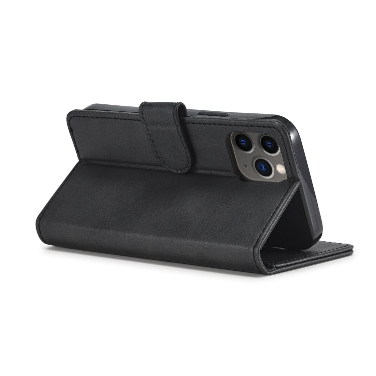 For iPhone 12 mini LC.IMEEKE Calf Texture Horizontal Flip Leather Case with Holder & Card Slots & Wallet(Black) - iPhone 12 mini Cases by LC.IMEEKE | Online Shopping UK | buy2fix