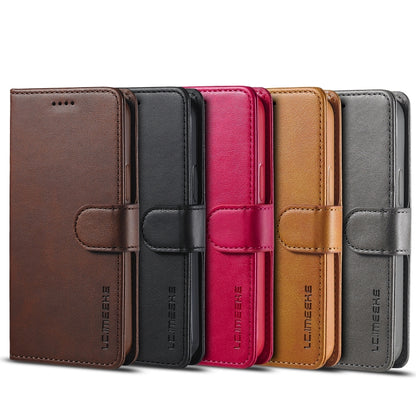 For iPhone 12 mini LC.IMEEKE Calf Texture Horizontal Flip Leather Case with Holder & Card Slots & Wallet(Black) - iPhone 12 mini Cases by LC.IMEEKE | Online Shopping UK | buy2fix