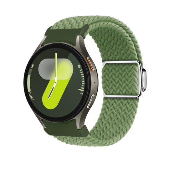 For Samsung Galaxy Watch 7 / 6 / 5 / 4 Nylon Loop Magnetic Buckle Watch Band(Cactus)