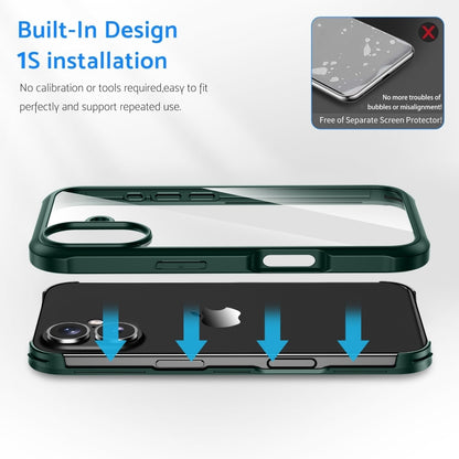 For iPhone 16 Pro Max Double-sided Plastic Glass Phone Protective Case(Red) by buy2fix