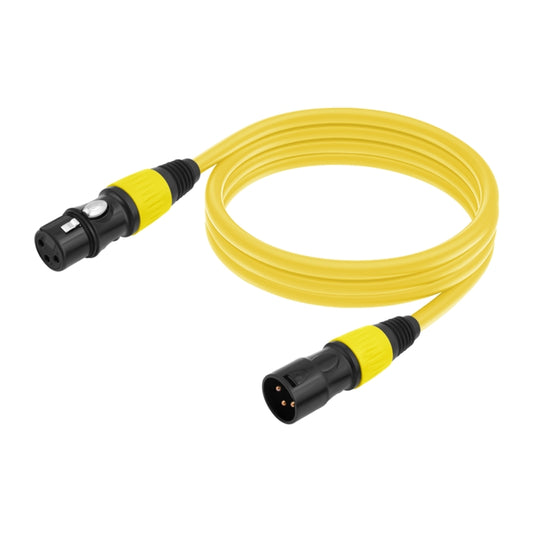 JC1015 XLR 3pin Male to Female Audio Cable, Length:1m(Yellow) - Microphone Audio Cable & Connector by buy2fix | Online Shopping UK | buy2fix